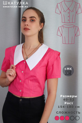 Выкройка блузки Мира516